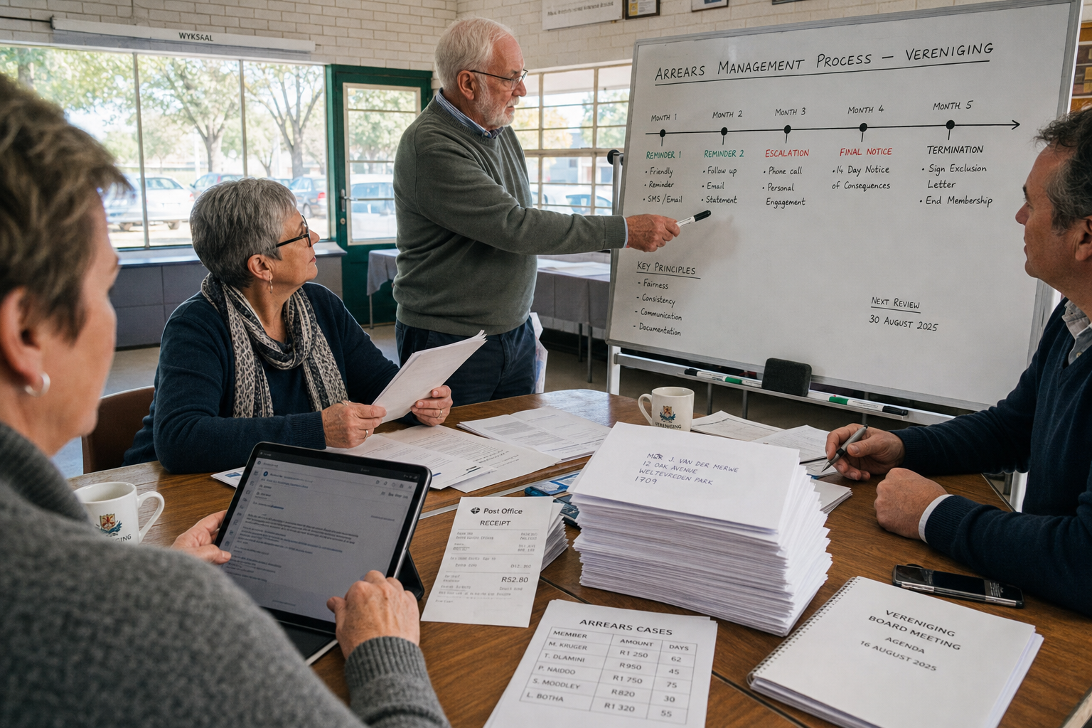 Stappenplan aanmaningen vereniging