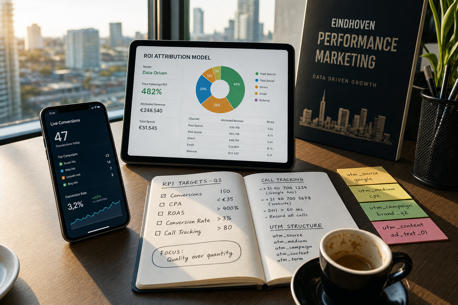 Rapportages en dashboards marketing ROI