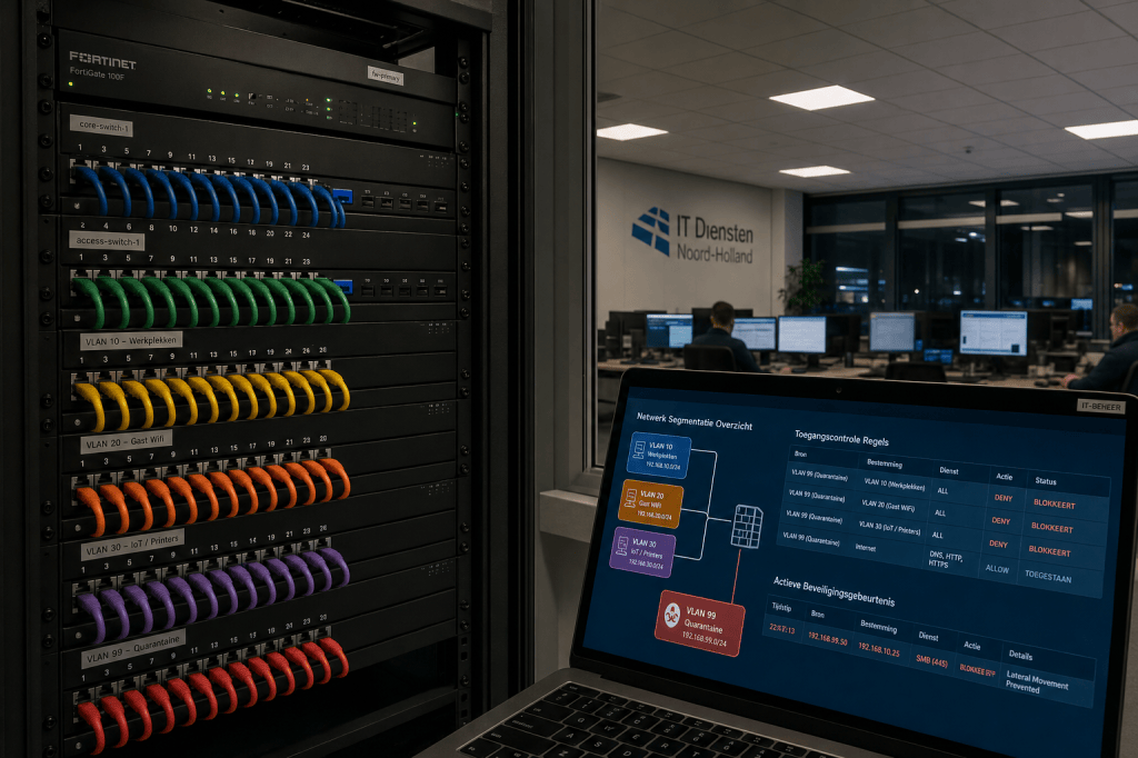 Welke netwerksegmentatie (VLAN’s, microsegmentatie) past het beste bij een mkb en hoe voorkom je dat één besmet apparaat het hele netwerk&nbsp;platlegt?